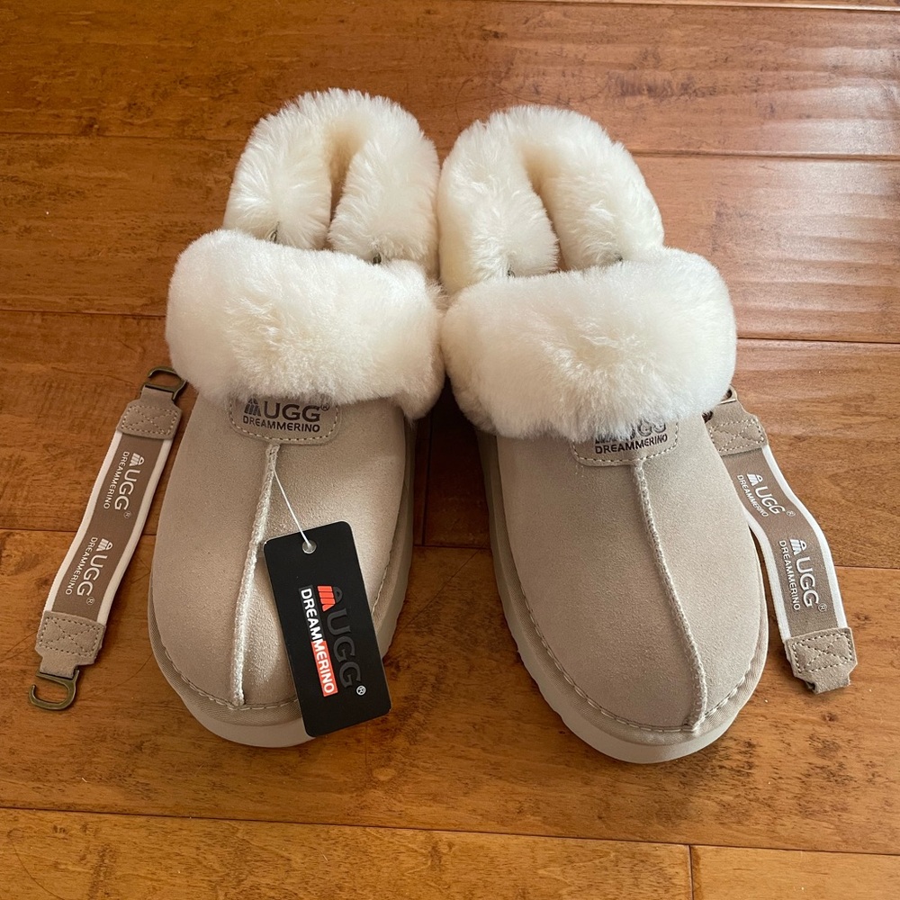 UGG Dreammerino platform Slippers shoes shearling